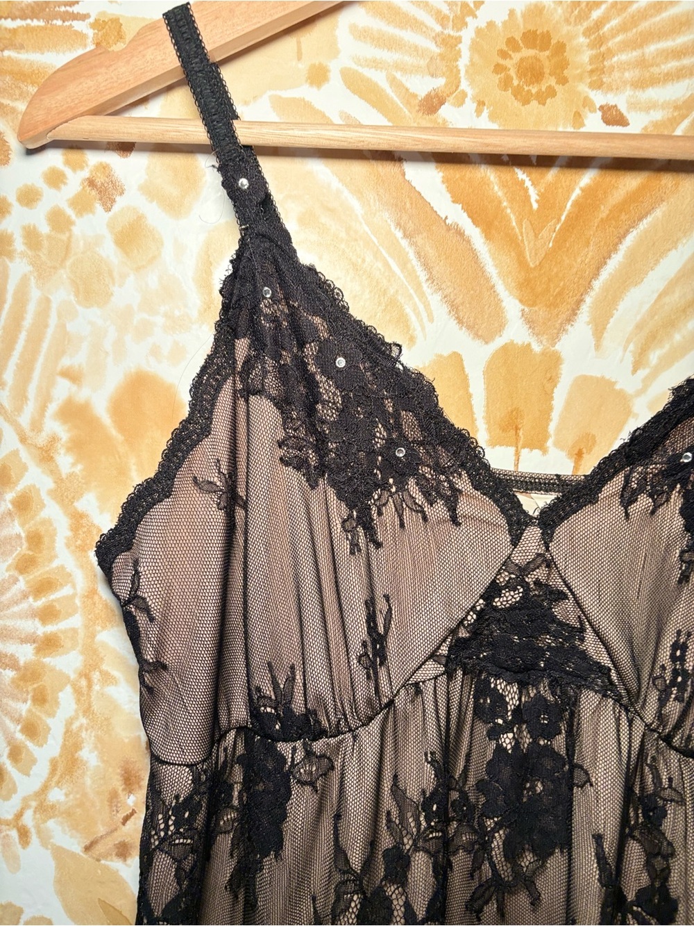 Soma Floral Lace Chemise Dress L Romantic Feminine Soft Girl - Picture 7 of 10